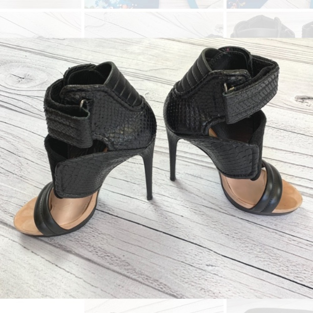 BARBARA BUI Python Platform Biker Heel - Picture 8 of 8